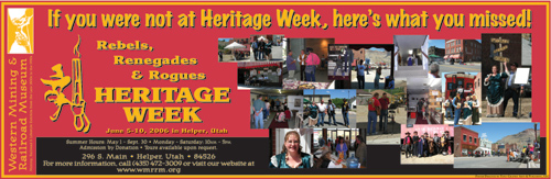 Helper, Utah's Heritage Week 2006 Banner